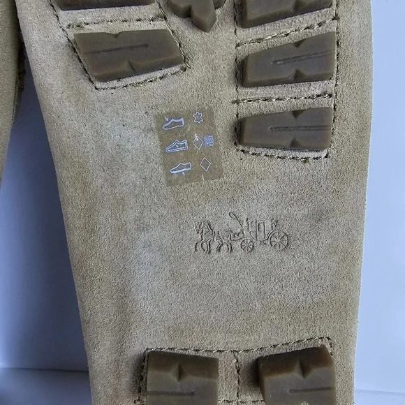 Coach Amber Camel Suede Loafers Size 8.5 Slip Ons - Picture 10 of 10